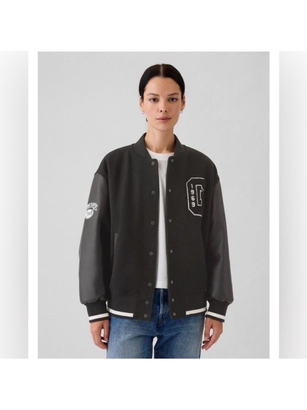 Gap Wool Blend Classic Varsity Team Jacket Coat L NWOT Streetwear School